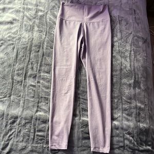 nike yoga pale purple leggings